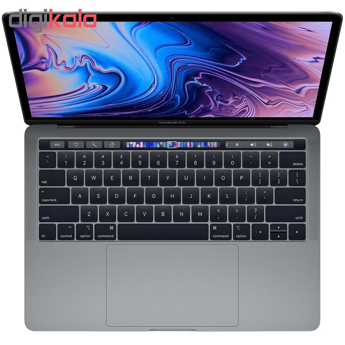  لپ تاپ 13 اینچی اپل مدل MacBook Pro MR9Q2 2018 همراه با تاچ بار 
