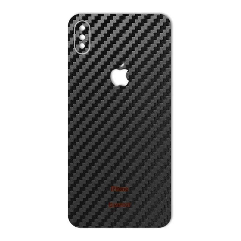 برچسب پوششی ماهوت مدل Carbon-fiber Texture مناسب برای گوشی iPhone XS Max