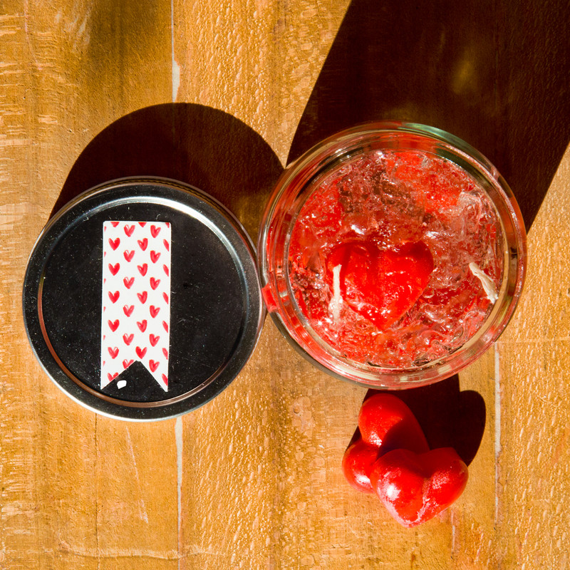 شمع لیوانی مدل love1