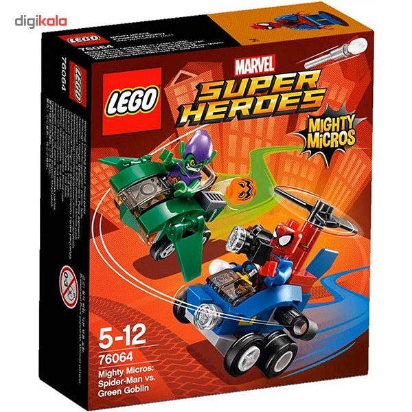 لگو لگو مدل Super Heroes Mighty Micros Spider-Man VS Green Goblin 76064