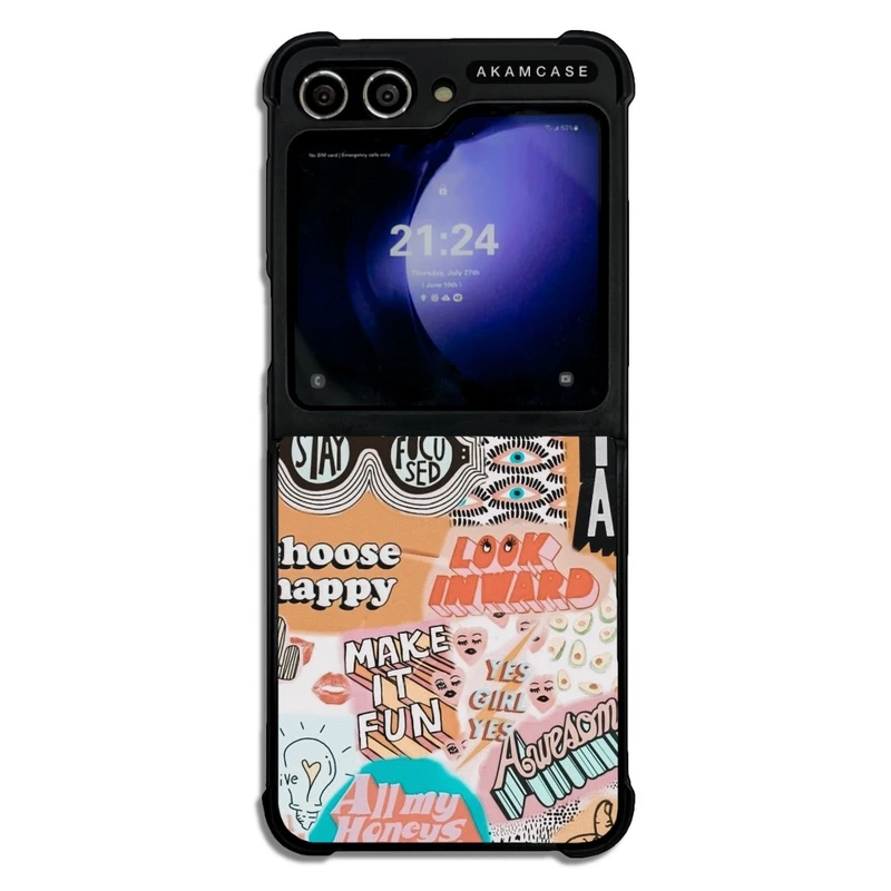 کاور آکام مدل AMCWSGZFLIP5-GOOD VIBE2 مناسب برای گوشی موبایل سامسونگ Galaxy Z Flip 5