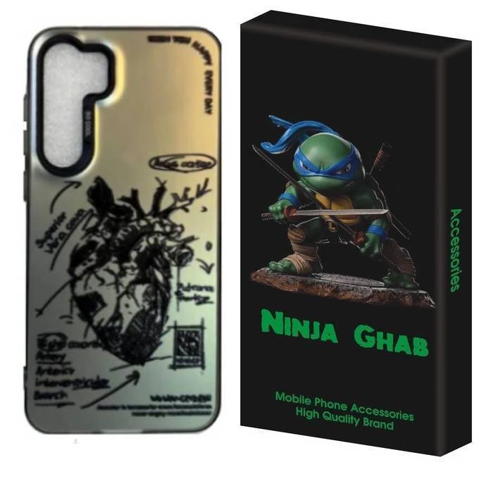 کاور نینجا قاب مدل سوکول طرح قلب مناسب برای گوشی موبایل سامسونگ Galaxy A55