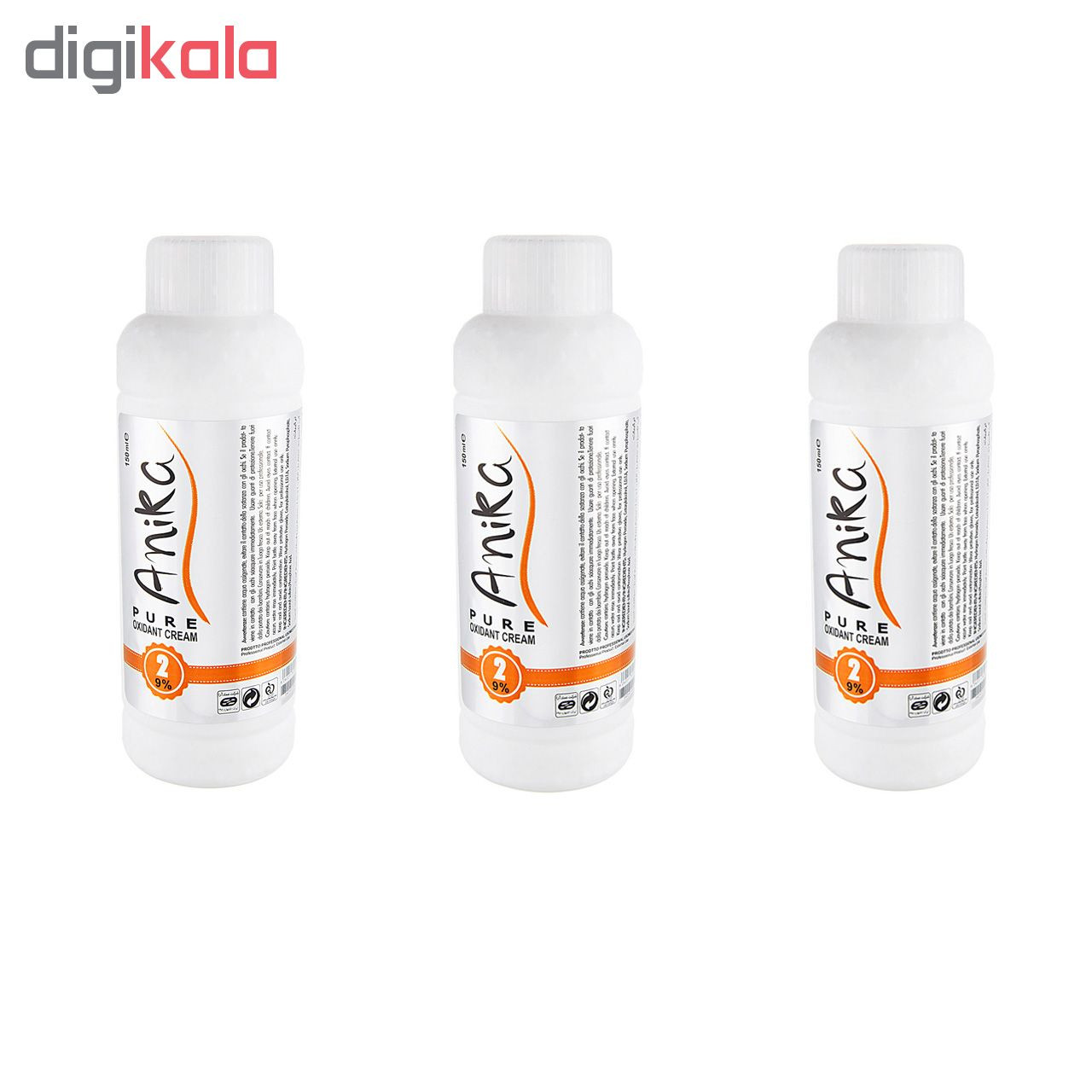 اکسیدان آنیکا 9 درصد مدل Oxidant Cream حجم 150 میلی لیتر بسته 3 عددی