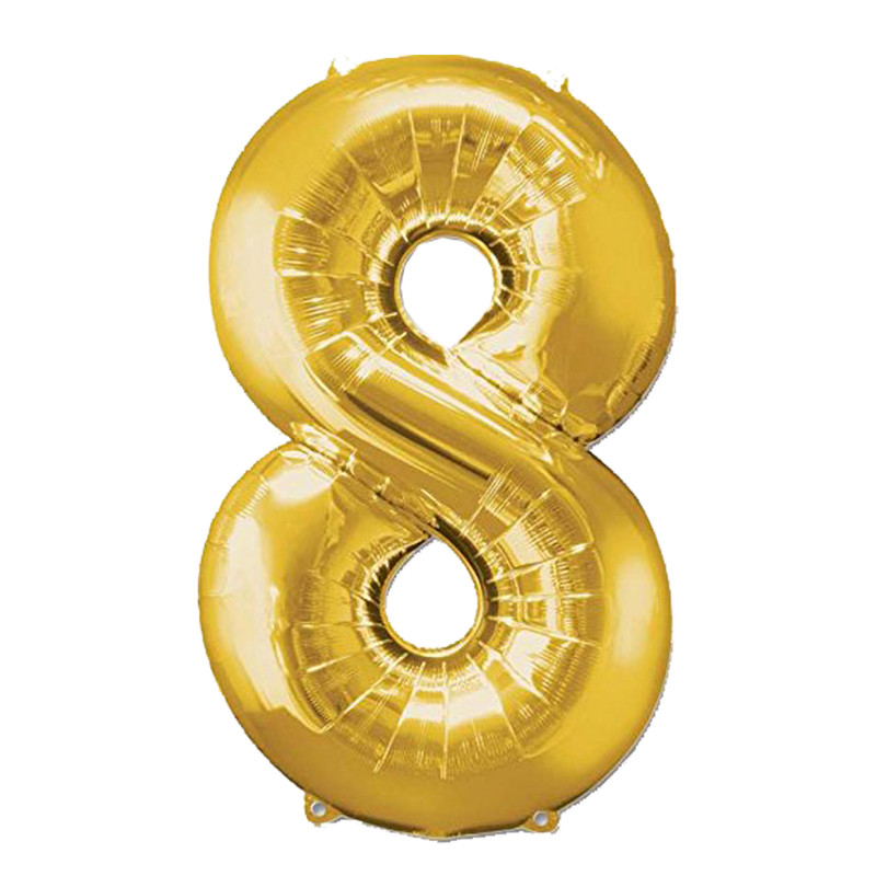 بادکنک فویلی مسترتم طرح عدد8