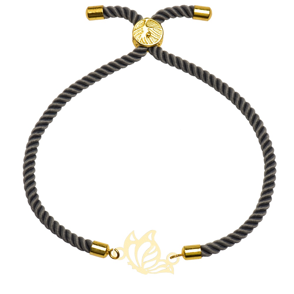 دستبند طلا 18 عیار زنانه کرابو طرح پروانه مدل kr10048