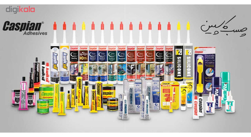 چسب آهن کاسپین مدل Metal plast New حجم 100 میلی لیتر بسته 4 عددی