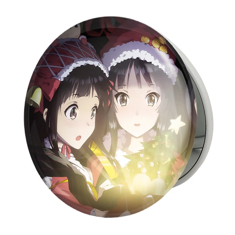 آینه جیبی خندالو طرح انیمه فروشگاه تاماکو مدل تاشو کد 24281 