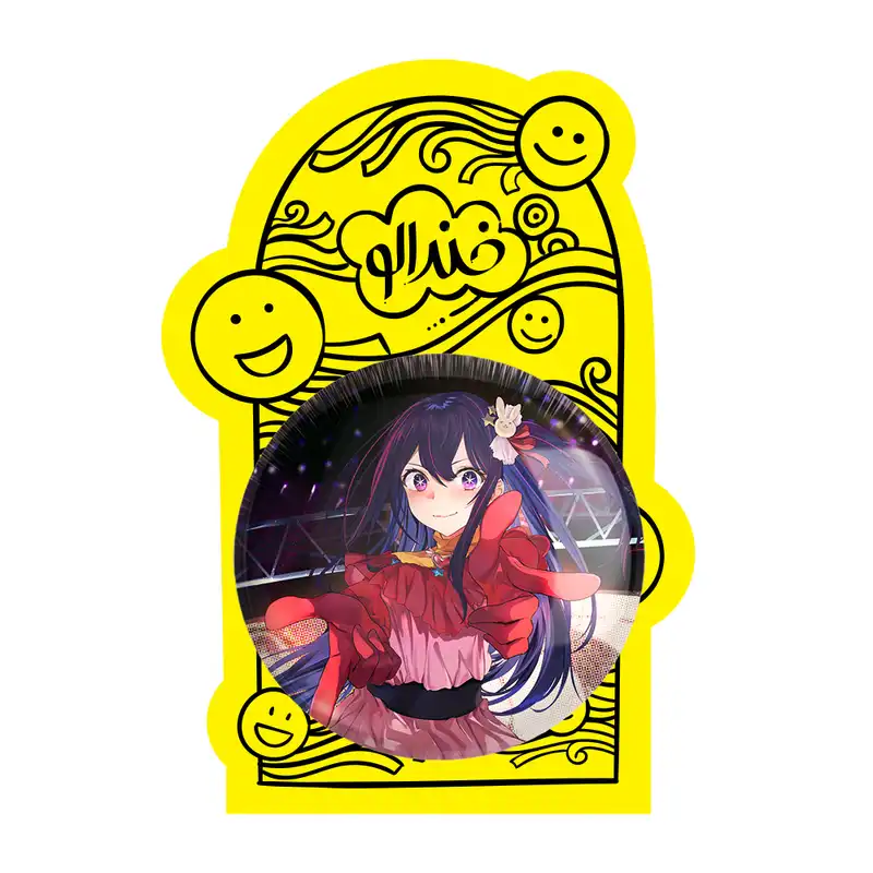 آینه جیبی خندالو طرح هوشینو انیمه اوشی نو کو ستاره من Oshi No Ko مدل تاشو کد 27471