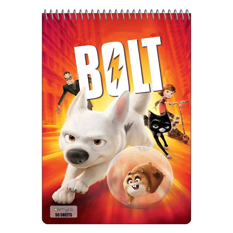 دفتر نقاشی 50 برگ کارنیکا طرح بولت Bolt کد 52918