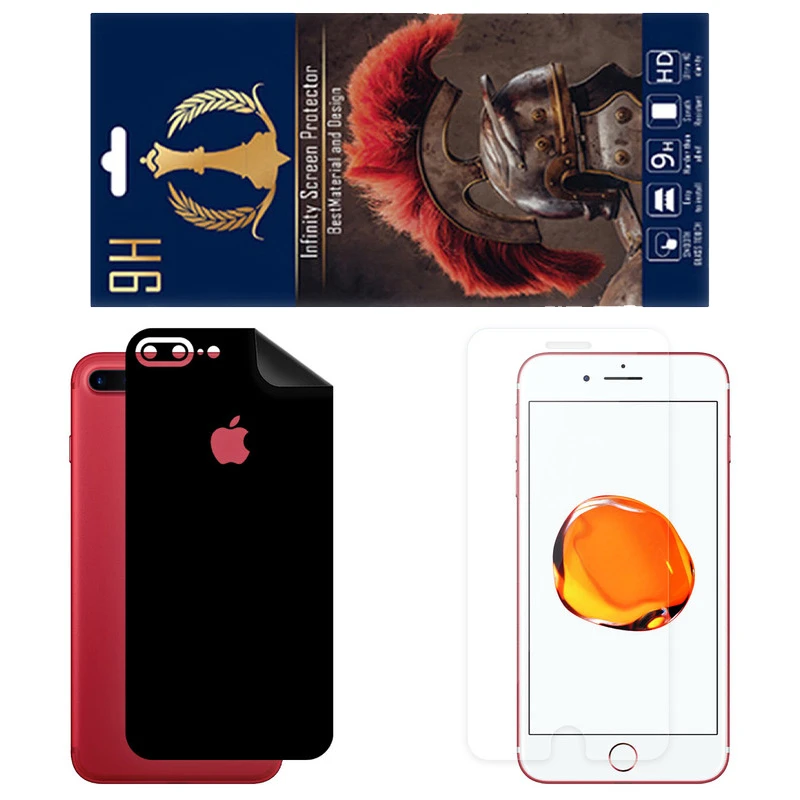 برچسب پوششی اینفینیتی مدل RG مناسب برای گوشی موبایل اپل iPhone 7 Plus به همراه محافظ صفحه نمایش