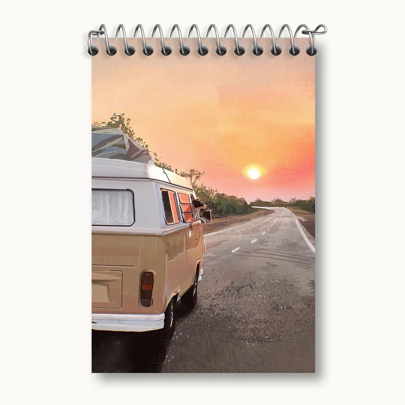 دفتر یادداشت 50 برگ خندالو مدل کمپر کد F721