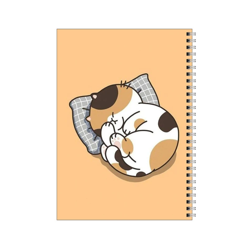 دفتر مشق 100 برگ بامبیلیپ طرح گربه تپل کیوت کد 8184336