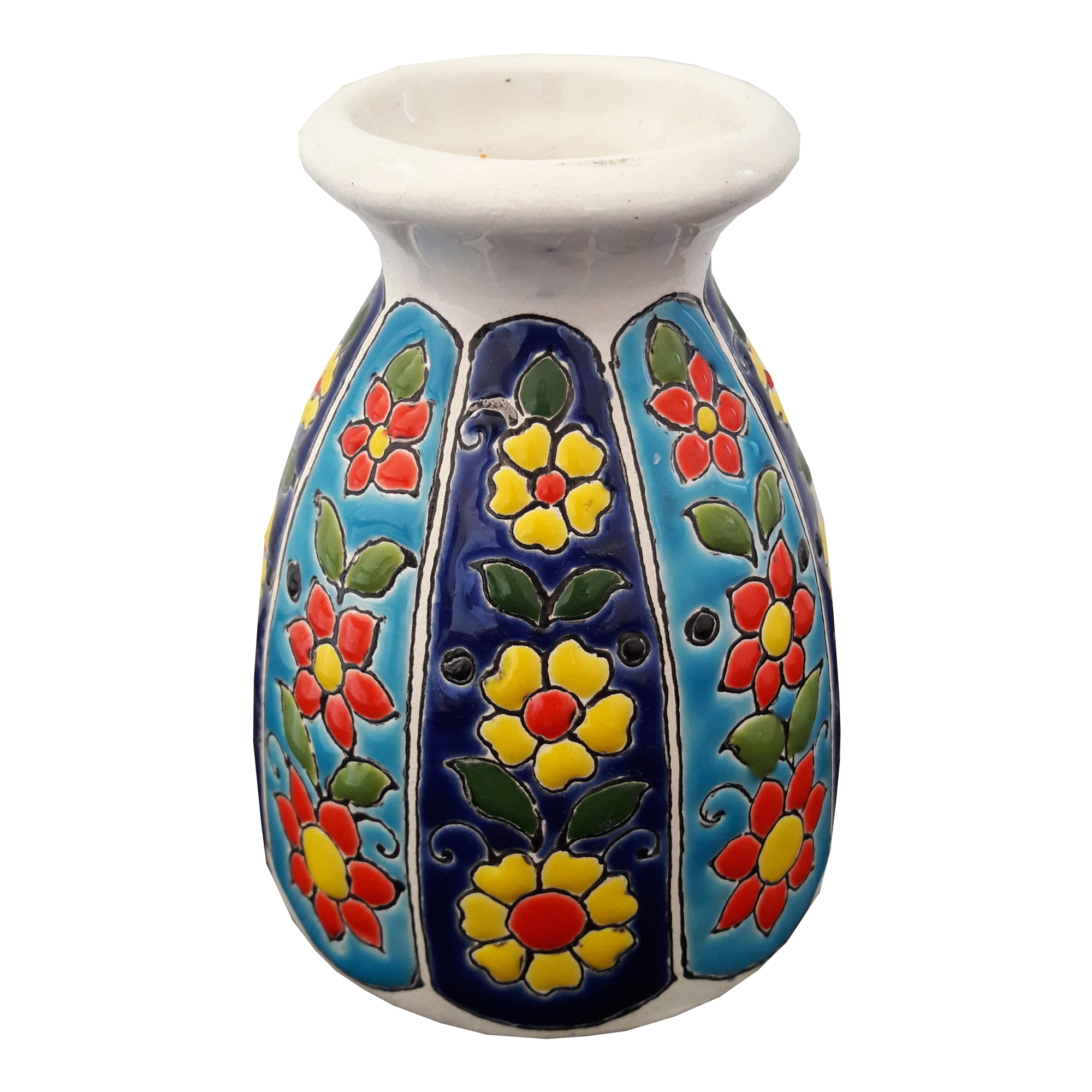 گلدان میناکاری سفالی کد 1-0127