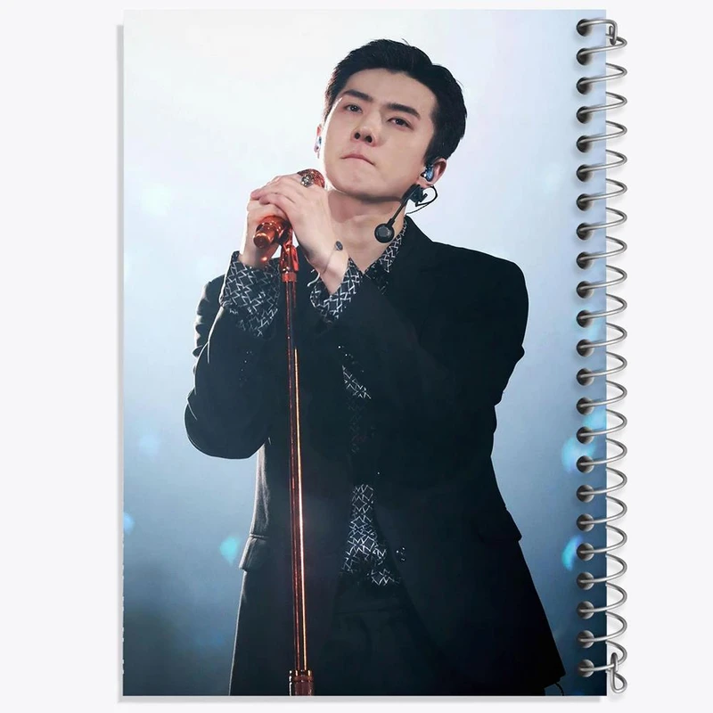 دفتر ژورنال نویسی 50 برگ خندالو مدل نقطه ای طرح سهون گروه اکسو EXO کد 13473