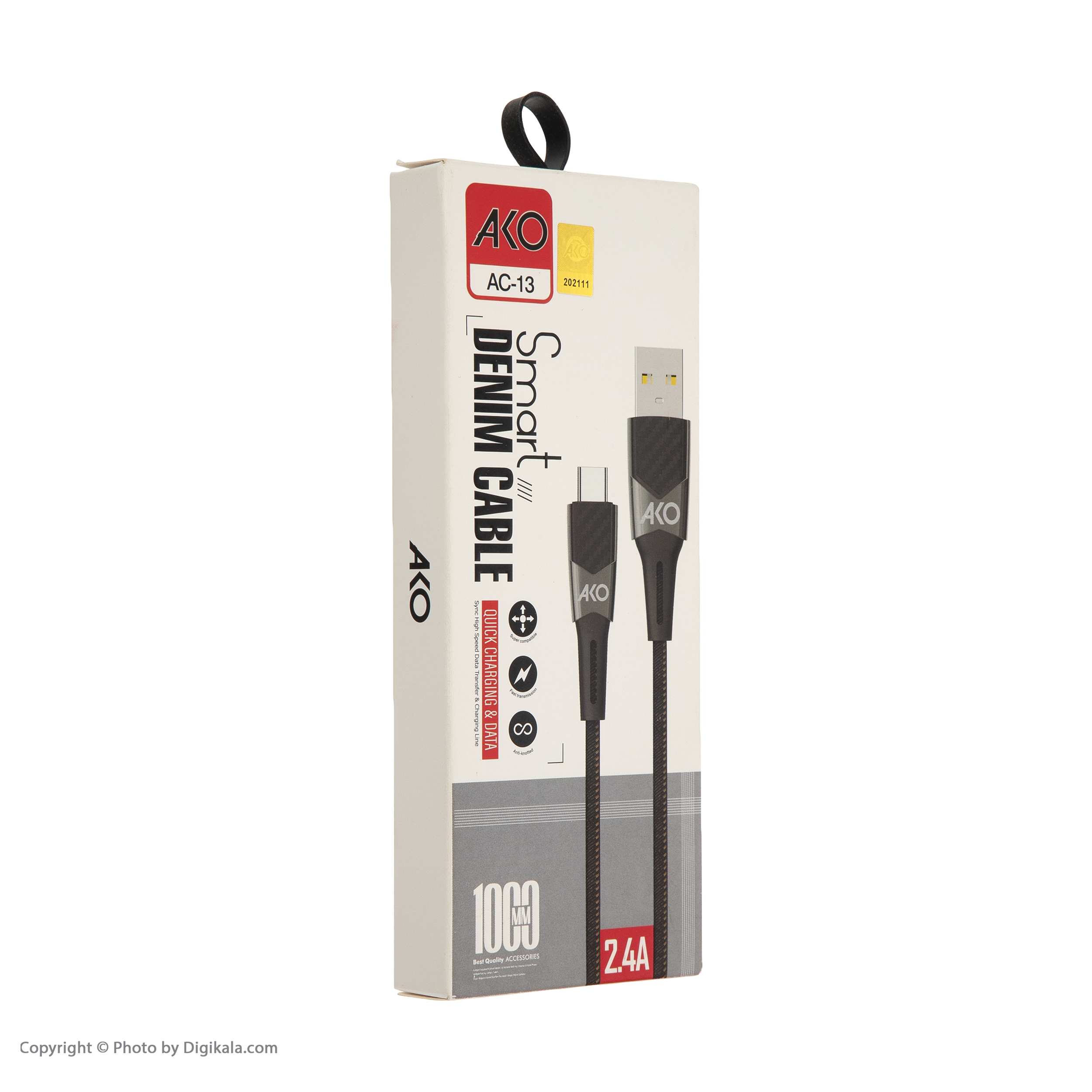 کابل تبدیل USB به USB-C آکو مدل AC-13 طول 1 متر