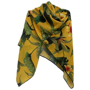 روسری زنانه مدل نخی چهارفصل قواره بزرگ کد 1410