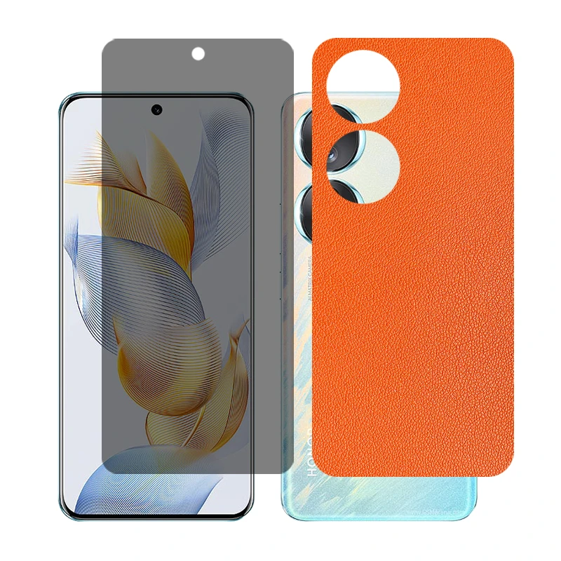 محافظ صفحه نمایش حریم شخصی گلس مدل Together مناسب برای گوشی موبایل آنر 90 به همراه برچسب پوششی پشت گوشی