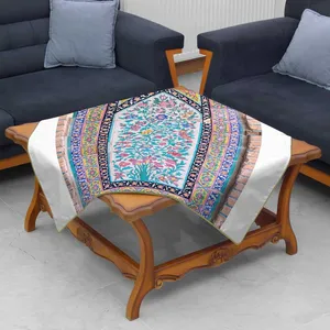 رومیزی مدوپد طرح کاشی فیروزه ای مدل mod00037