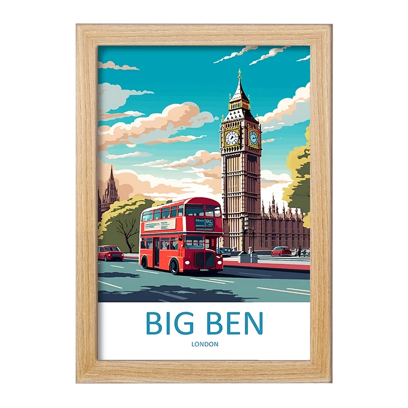 تابلو خندالو مدل بیگ بن (London) کد F6308