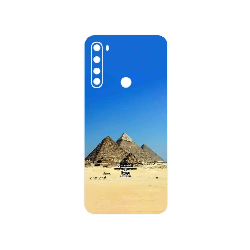 برچسب پوششی ماهوت مدل Pyramids of Egypt مناسب برای گوشی موبایل شیائومی Redmi Note 8 2021