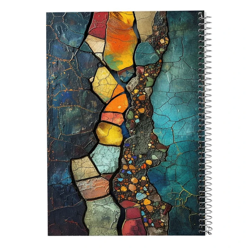 دفتر ژورنال نویسی 50 برگ مدوپد مدل نقطه ای طرح اشکال فانتزی کد DF16140