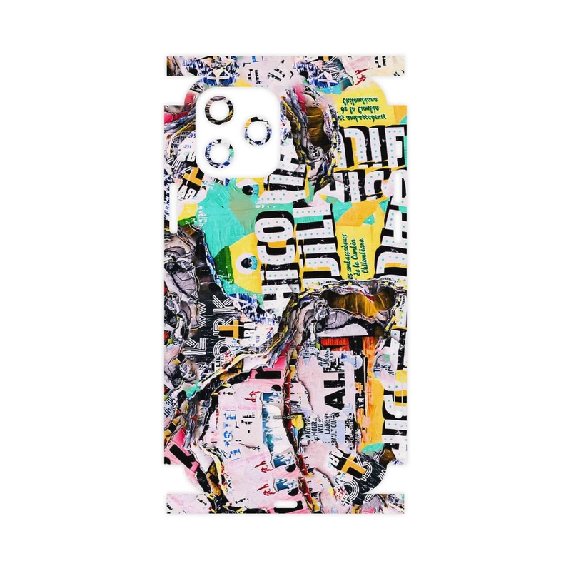 برچسب پوششی ماهوت مدل Collage of Teared Paper-FullSkin مناسب برای گوشی موبایل اپل iPhone 12 Pro