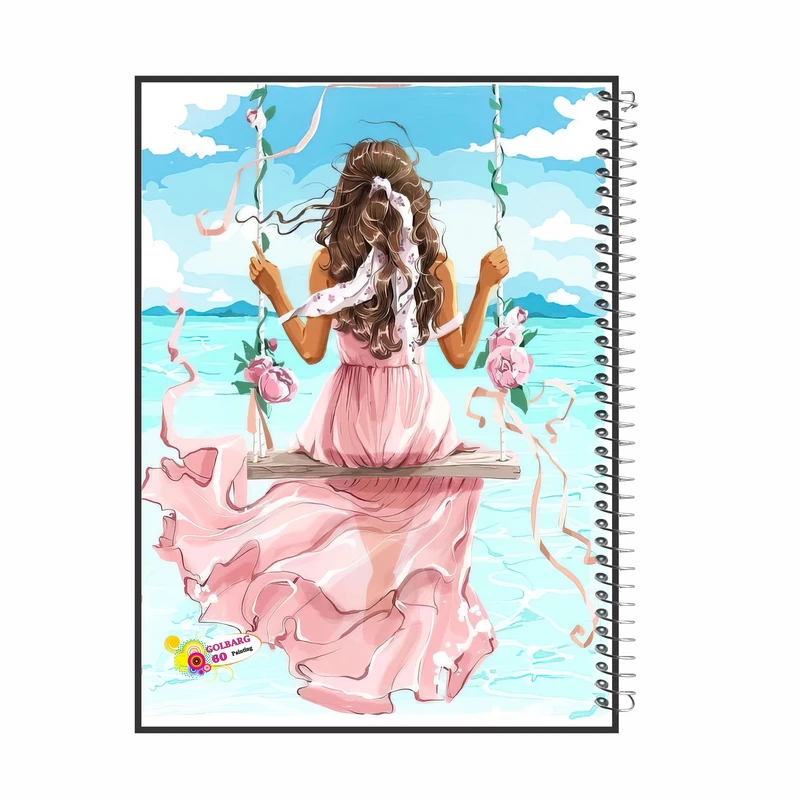 دفتر نقاشی 60 برگ گلبرگ مدل دخترانه کد 2808