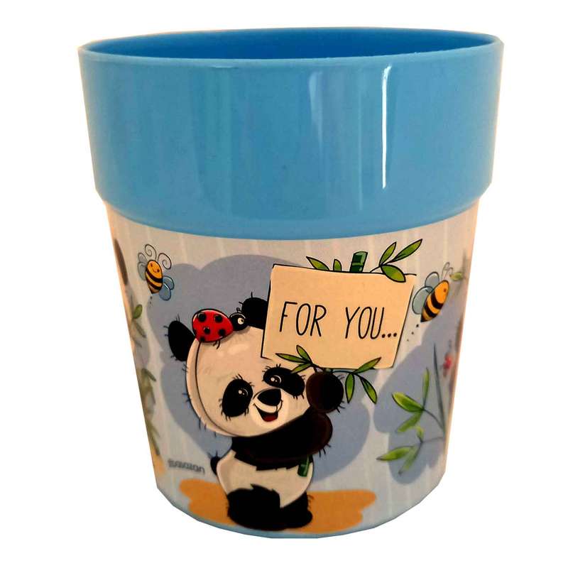 لیوان کودک طرح پاندا کد PANDA-BLu-002