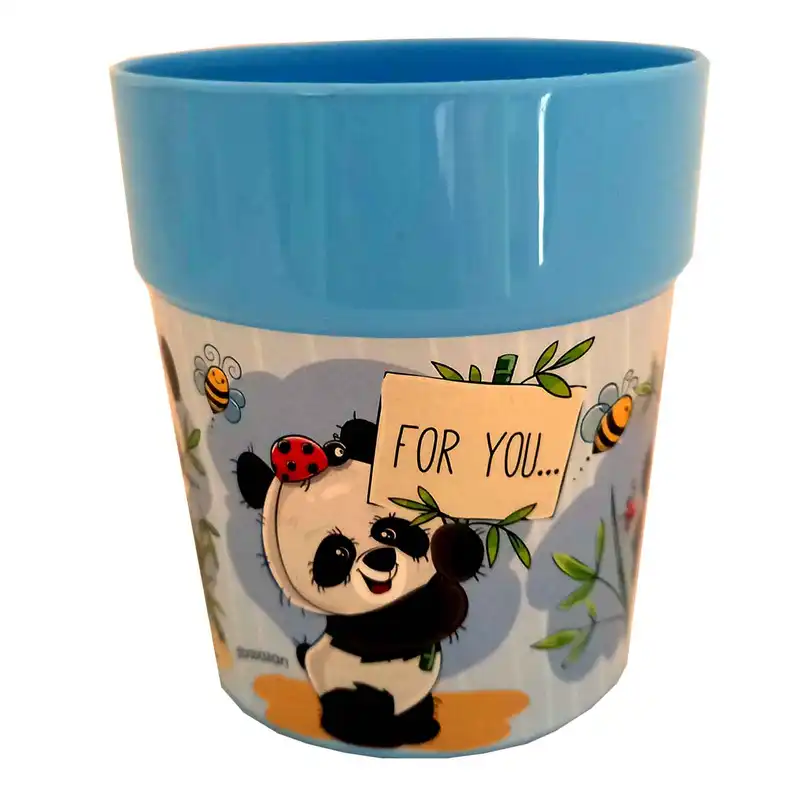 لیوان کودک طرح پاندا کد PANDA-BLu-002