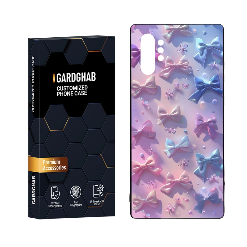 کاور گارد قاب مدل دورژله ای پشت گلس دخترانه مناسب برای گوشی موبایل سامسونگ Galaxy Note 10 Plus