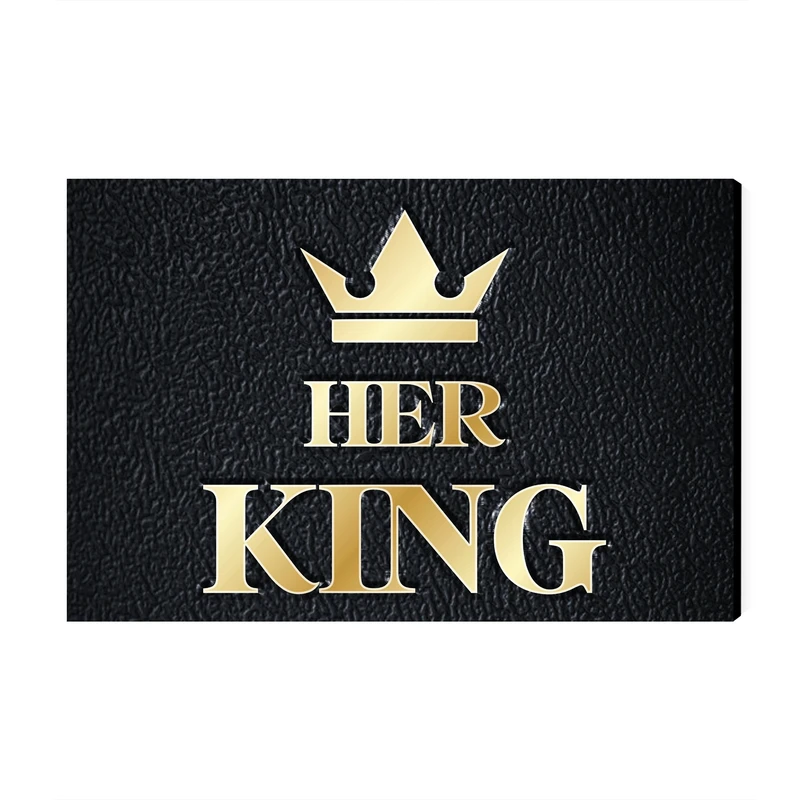 تابلو شاسی عرش مدل نوشته Her King کد As1657