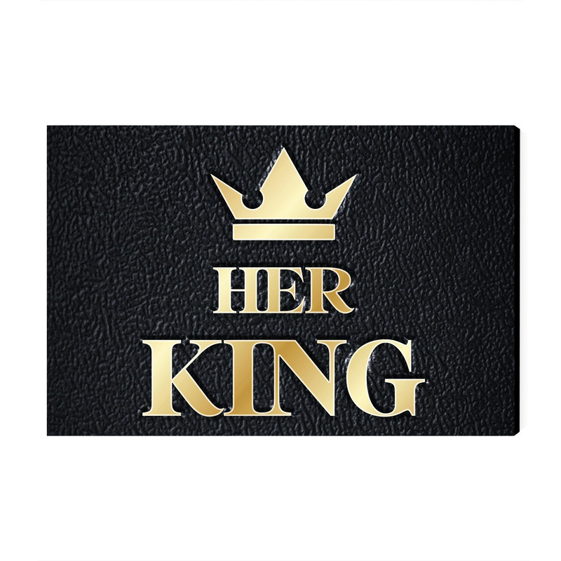 تابلو شاسی عرش مدل نوشته Her King کد As1657