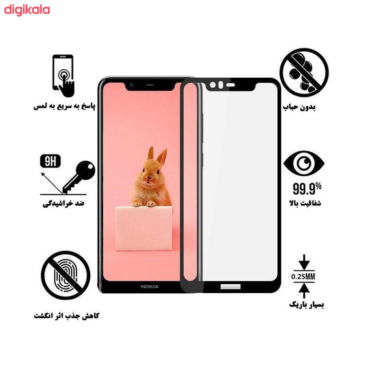 محافظ صفحه نمایش دایان مدل DAY_1 مناسب برای گوشی موبایل نوکیا 5.1 Plus main 1 2