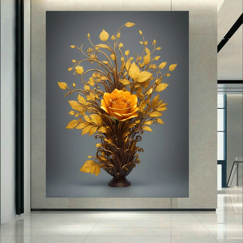 پوستر پارچه ای طرح تندیس مدل گل کد PD915
