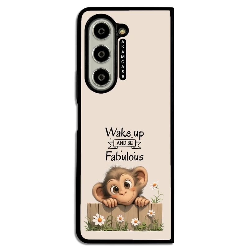 کاور آکام مدل AMC-WSGZFOLD5-ANIMALS QOUTES-26 مناسب برای گوشی موبایل سامسونگ Galaxy Z Fold 5