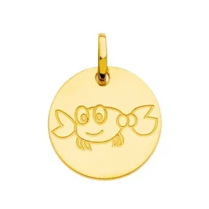 آویز گردنبند طلا 18 عیار زنانه قیراط طرح خرچنگ کد GH2482