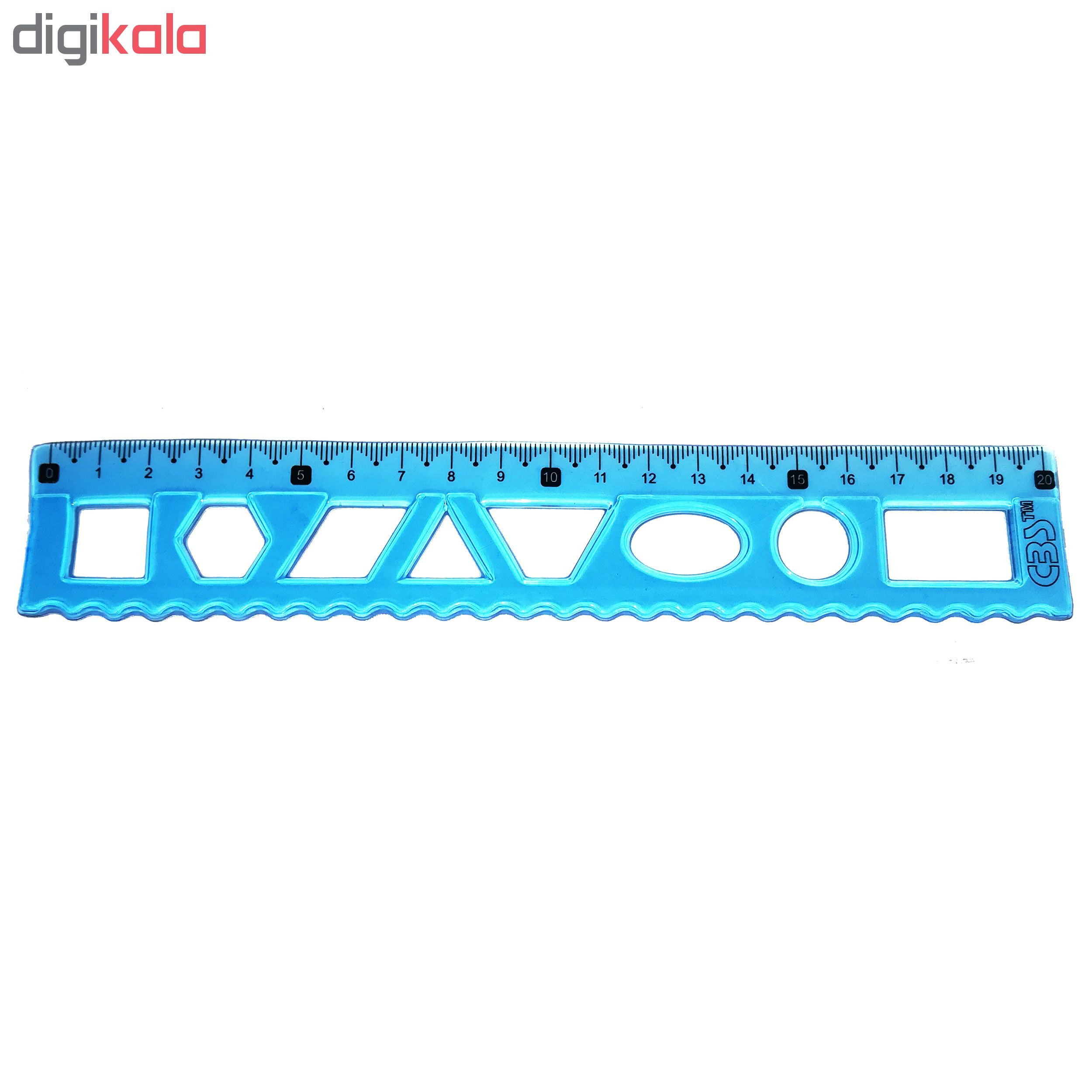 خطکش سی بی اس مدل شابلون کد JM120