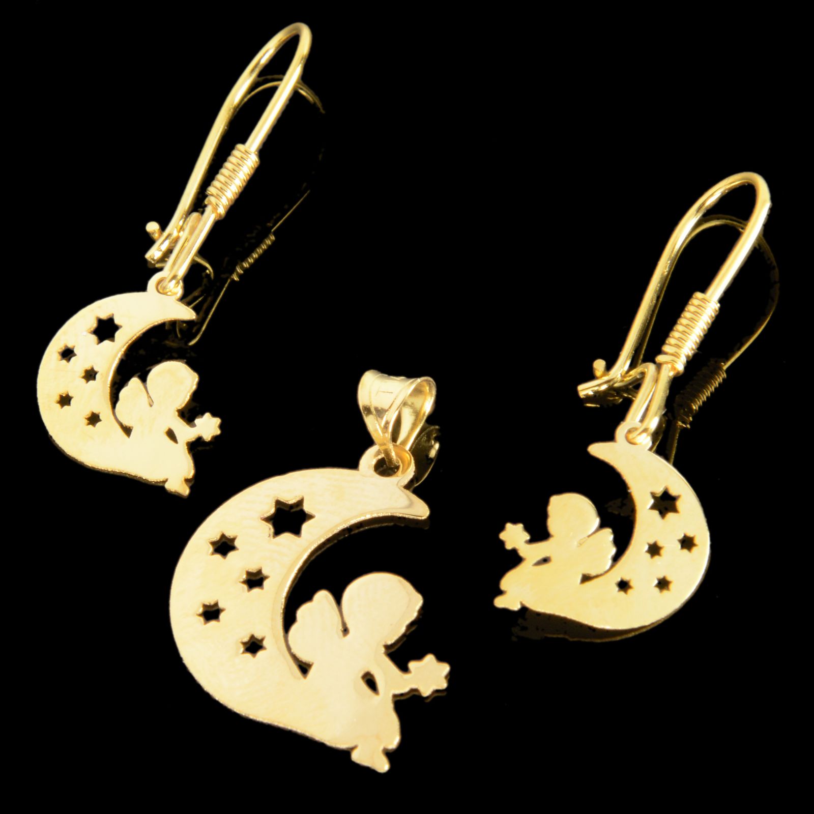  نیم ست طلا 18 عیار دخترانه کد 67115 -  - 2