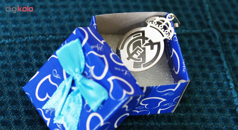 آویز نقره رونیکا گالری طرح رئال مادرید کد TiB016