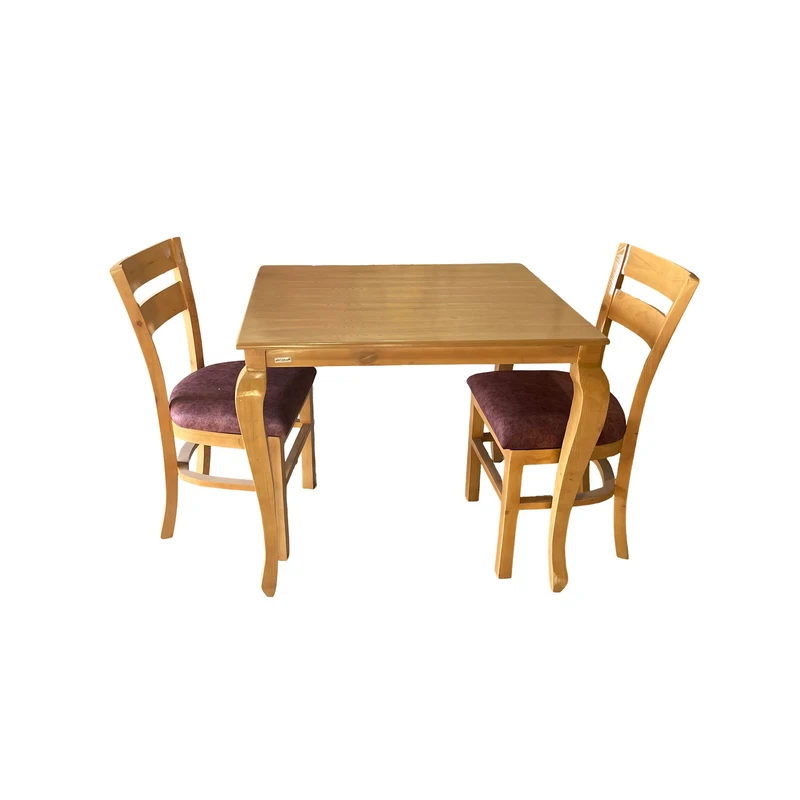 میز و صندلی ناهارخوری دو نفره گالری چوب آشنایی مدل Khod-2tir-Mehr2