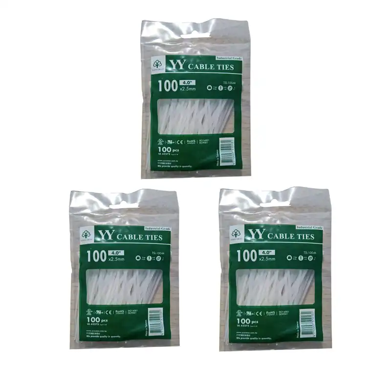 بست کمربندی وای وای مدل TSL-100-M سایز 2.5×100 میلیمتر بسته 3 عددی