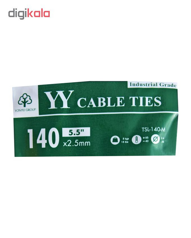 بست کمربندی وای وای مدل TSL-140-M سایز 2.5×140 میلیمتر بسته 3 عددی بست کمربندی وای وای مدل TSL-140-M سایز 2.5×140 میلیمتر بسته 3 عددی