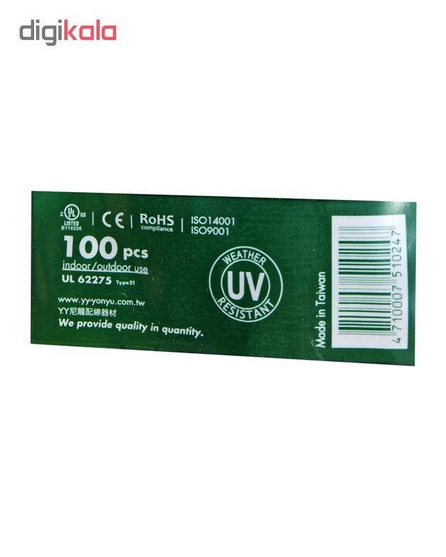 بست کمربندی وای وای مدل TSL-140-M سایز 2.5×140 میلیمتر بسته 3 عددی بست کمربندی وای وای مدل TSL-140-M سایز 2.5×140 میلیمتر بسته 3 عددی