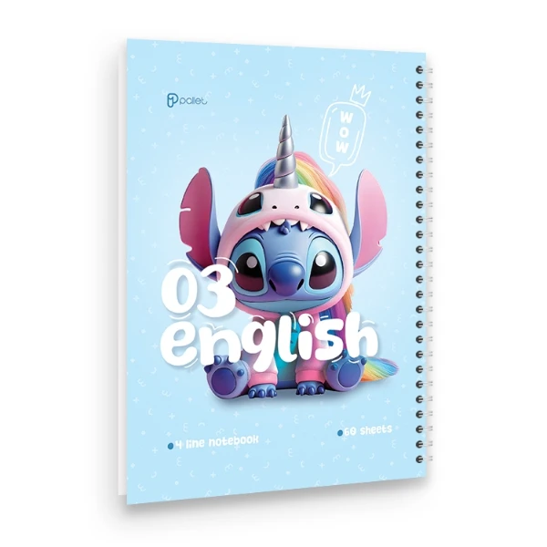 دفتر زبان 60 برگ مدل استیچ کد 03 پالت