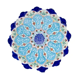 بشقاب مینا کاری مسی کد 2501
