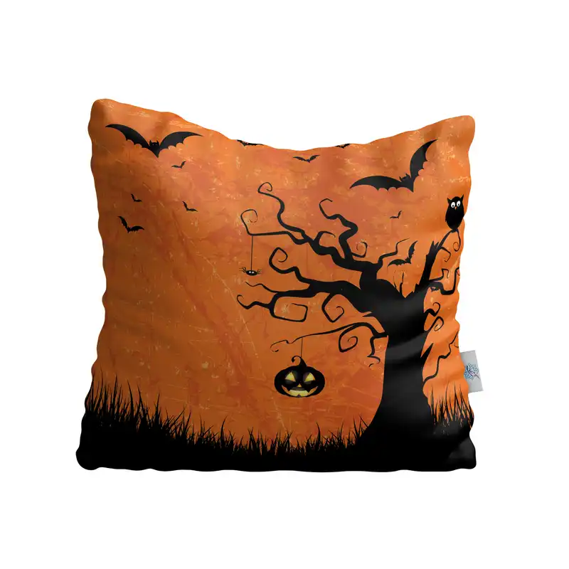 کاور کوسن شمسه نگار مدل درخت هالووین کد CuH4.