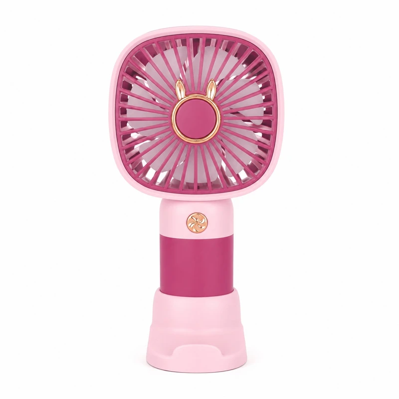 پنکه‌ رومیزی شارژی مدل همراه 3 حالته پایه دار کد Square Mini Cooling Fan