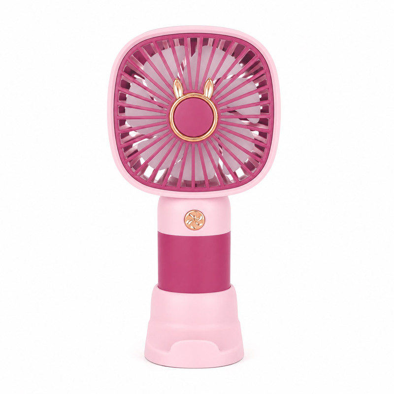 پنکه‌ رومیزی شارژی مدل همراه 3 حالته پایه دار کد Square Mini Cooling Fan