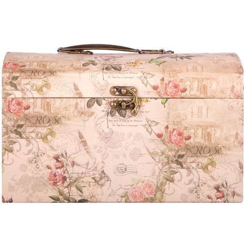 جعبه کادویی صندوقچه ای طرح گل رز