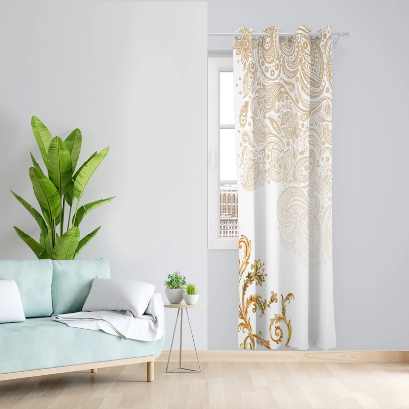 پرده مدل مخمل پانچی کد 1874 z سایز 140x200 سانتی متر